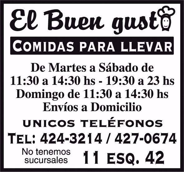  El Buen Gusto te espera con las mejores comidas