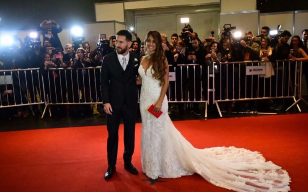 Lionel Messi y Antonella Rocuzzo ya son marido y mujer