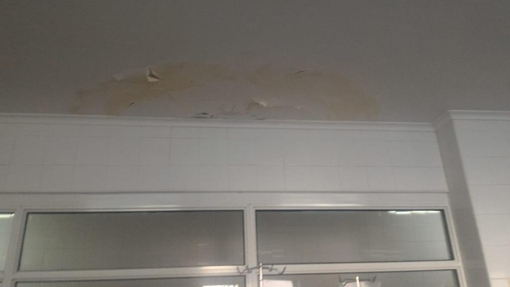Trastornos por goteras en el Centro de Día del Hospital San Martín