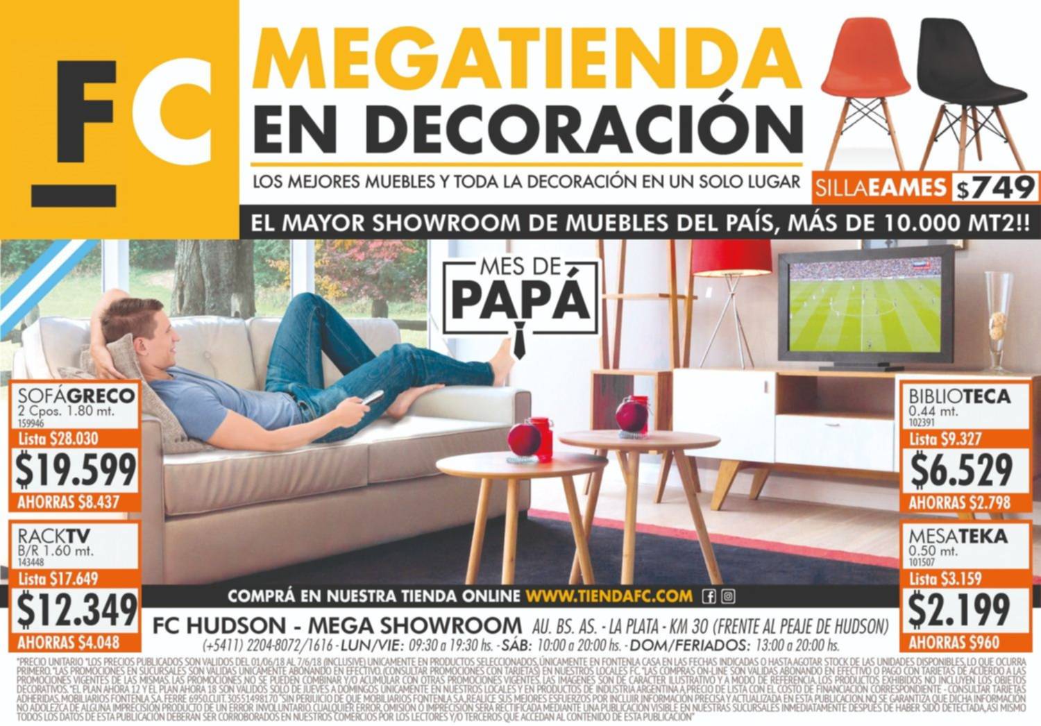 En el mes de papá el mejor regalo está en Fontenla Megatienda en decoración