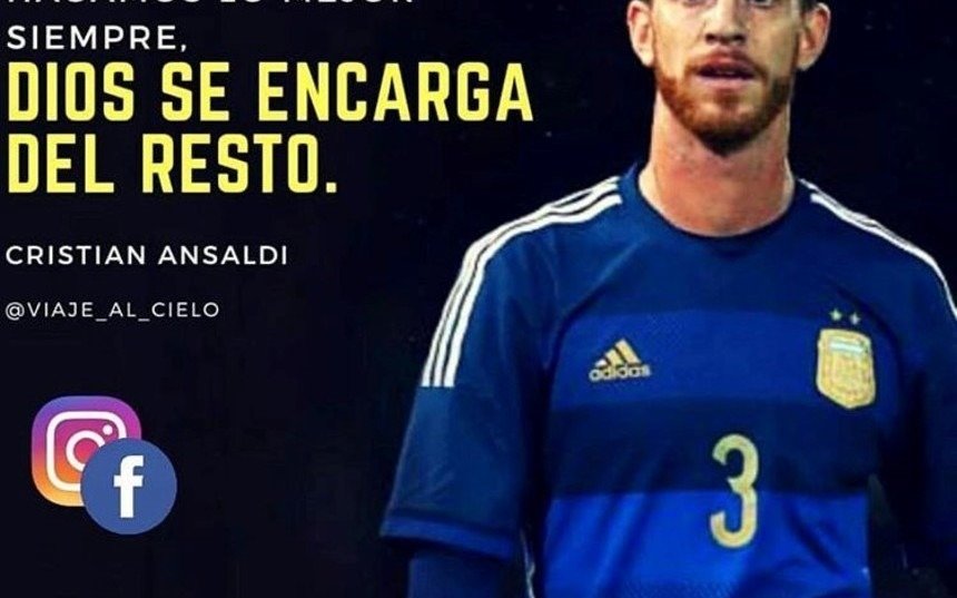 En mensaje de fe en las redes de uno de los integrantes de la Selección argentina