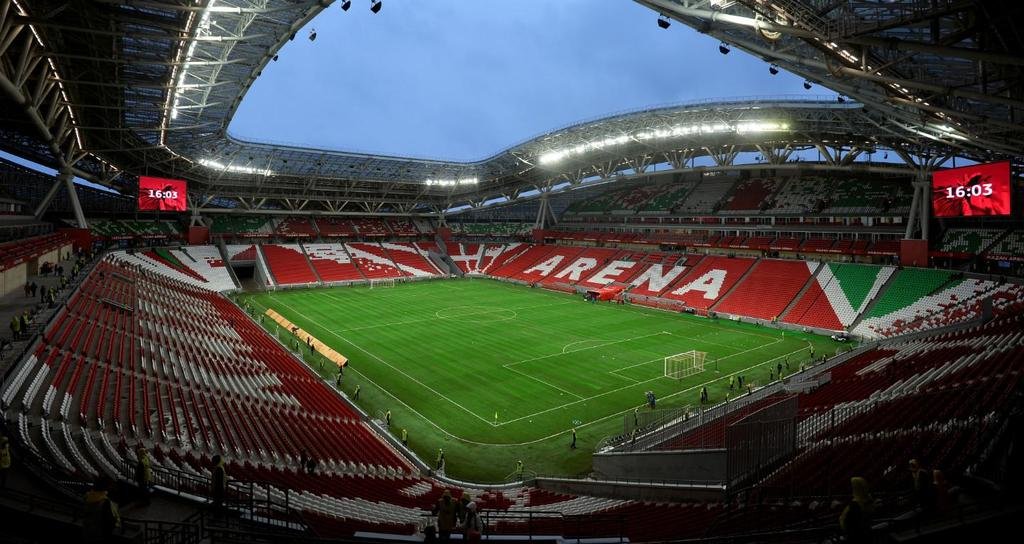 El nuevo estadio del Rubín Kazan que se construyó para las Universiadas del 2013