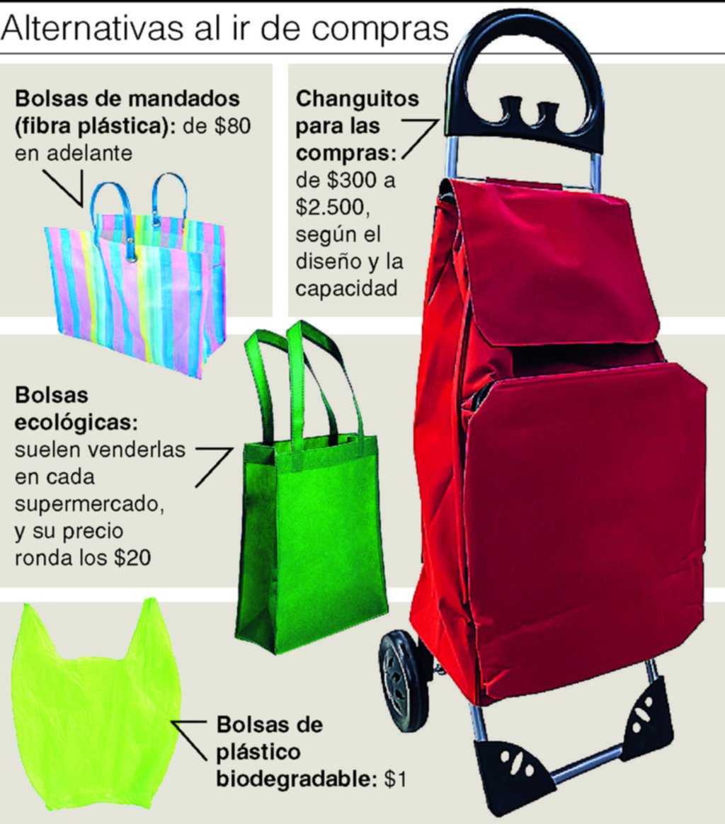 Prohíben la entrega de bolsas plásticas no reutilizables en los comercios de la Ciudad