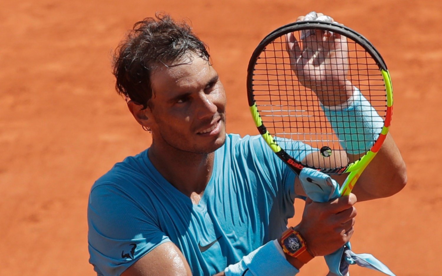 Nadal lo reconoció: "Tuve suerte con el parate de la lluvia"