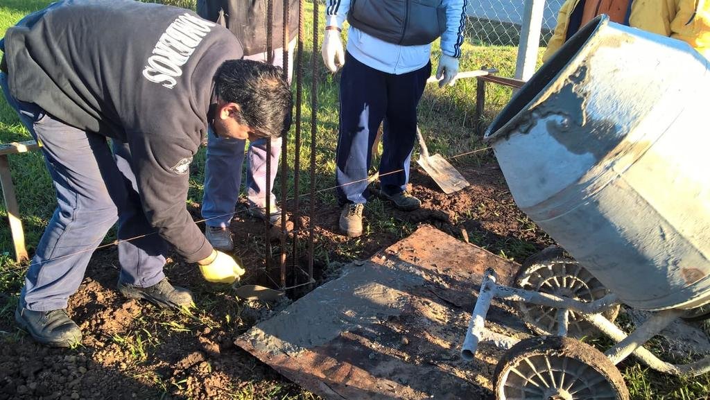 El Cuartel de Bomberos Voluntarios de El Peligro empieza a tomar forma