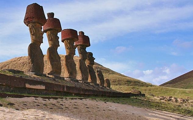 Descubren cómo instalaron estructuras de roca sobre las estatuas de la Isla de Pascua