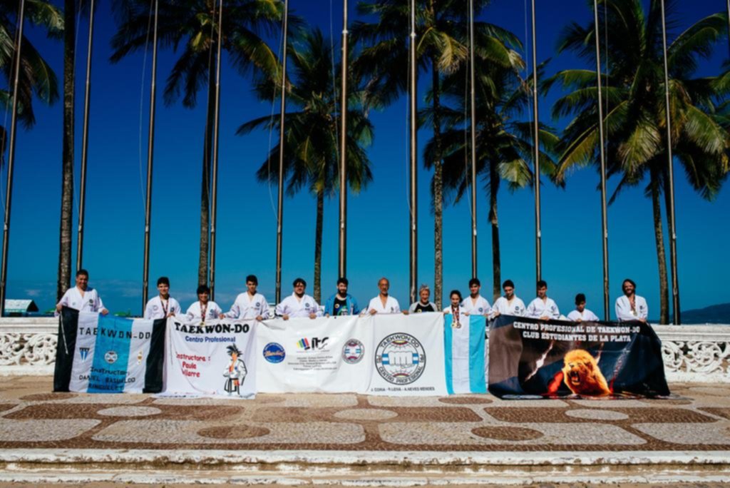 Gran actuación del Taekwondo ITF platense, en Brasil