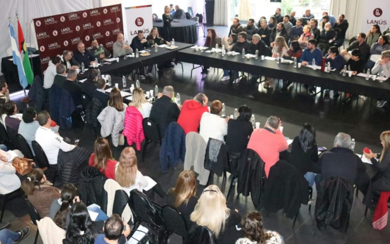 Grindetti encabezó una reunión de gabinete ampliado