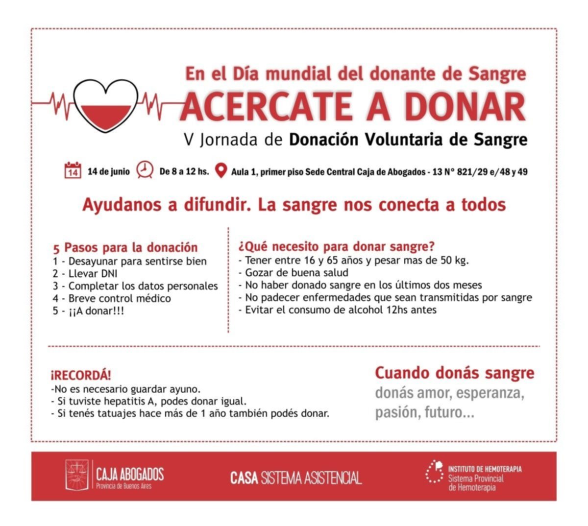 Lanzan una nueva campaña de donación de sangre