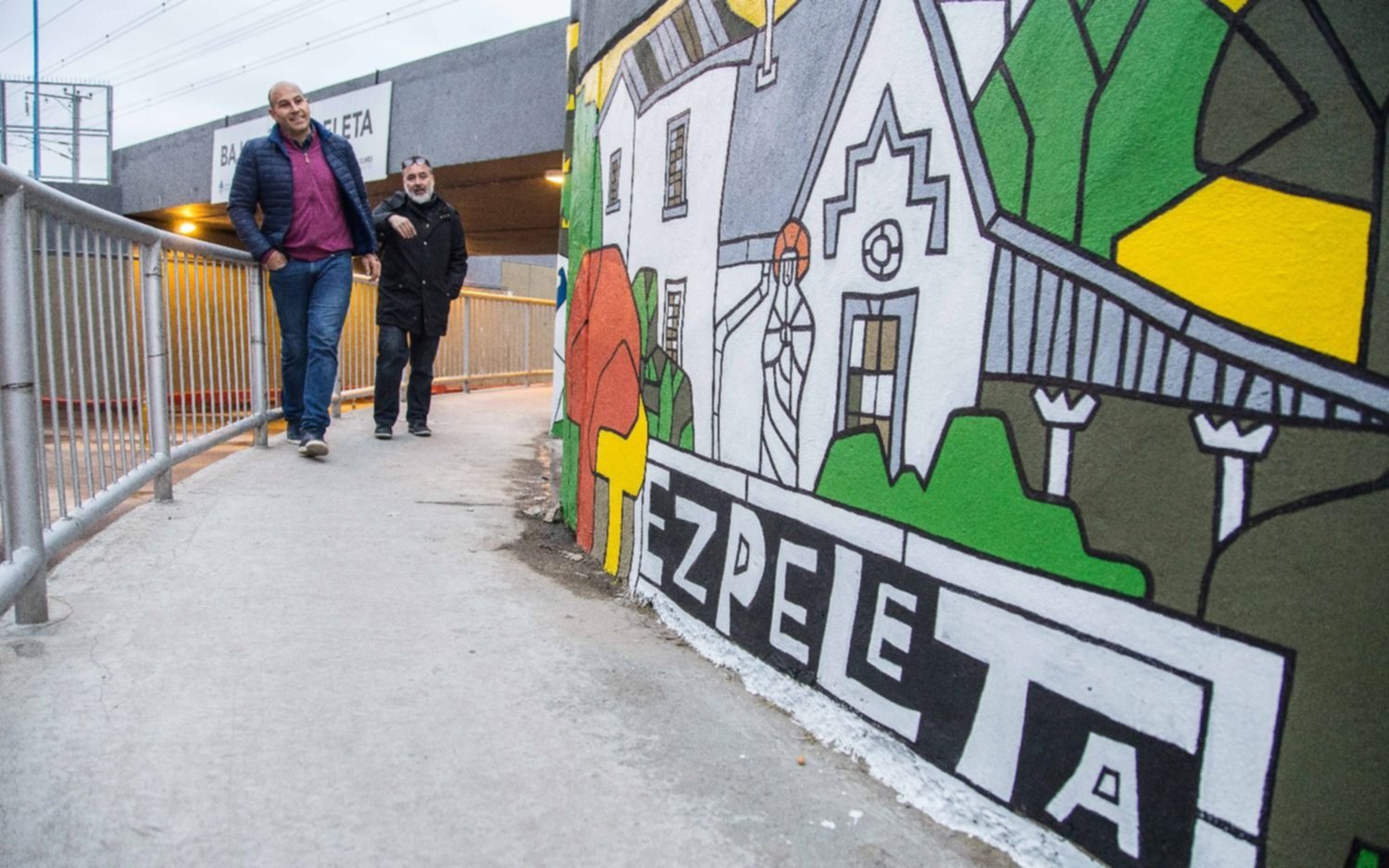 Nuevo mural en el bajo vías de Ezpeleta