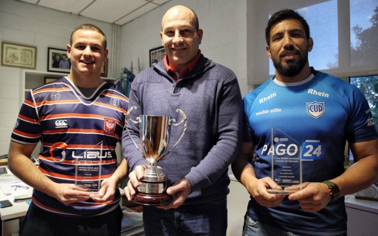 Presentan la copa "Rugby amistad ciudad de Quilmes"