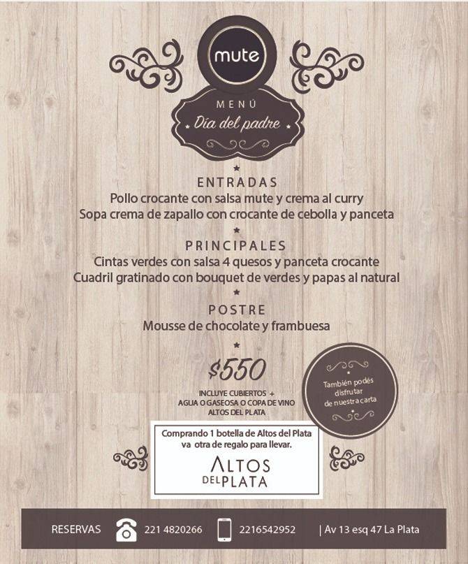 Mute te espera para festejar el Día del Padre