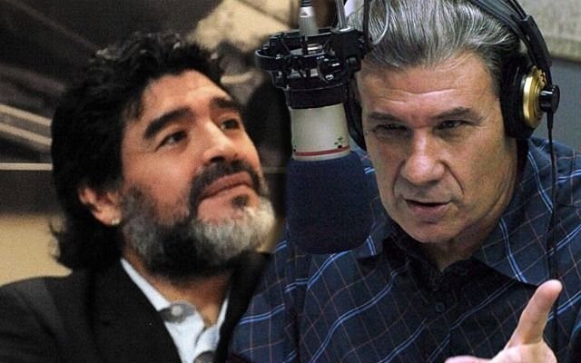 Maradona arrancó el programa junto a Víctor Hugo con palos para Sampaoli