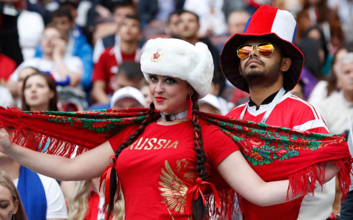 Tras la victoria, los rusos se volcaron a las calles para festejar
