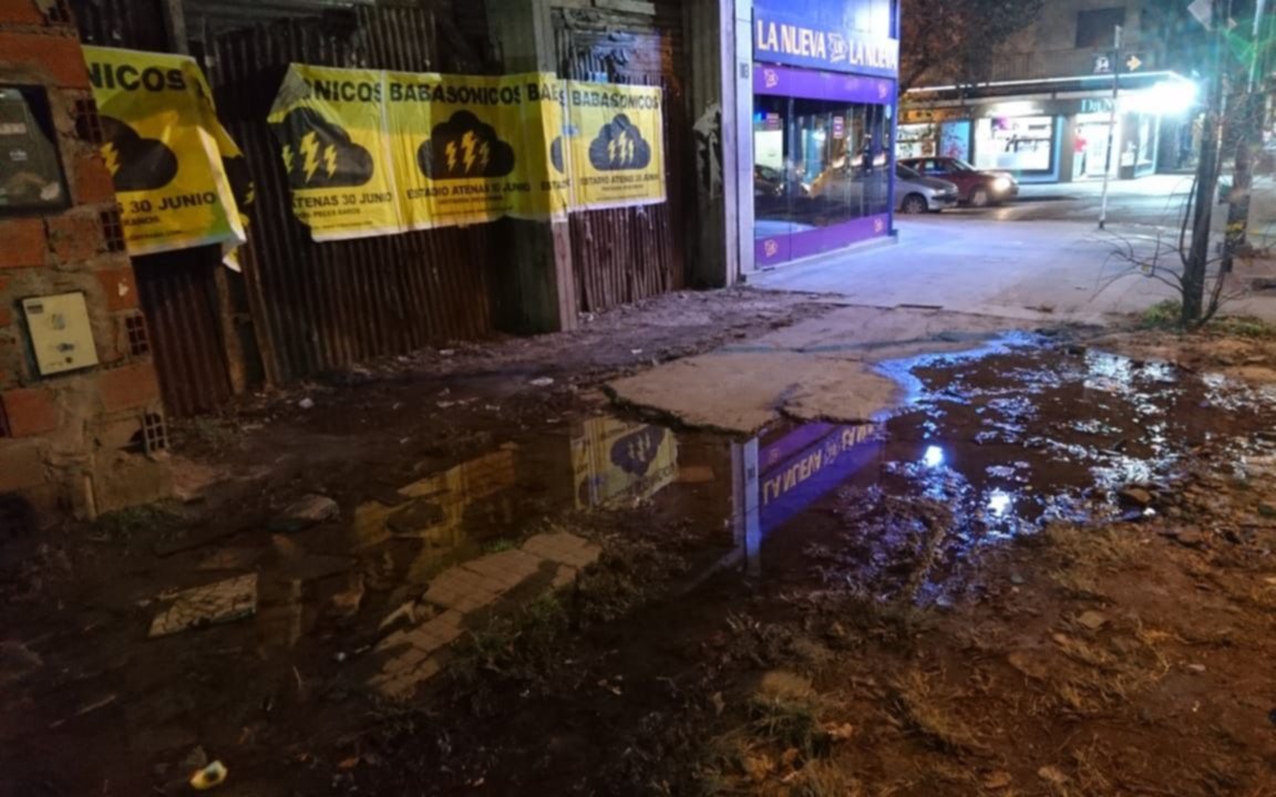 Hartazgo vecinal en Barrio Norte y Hernández por pérdidas de agua