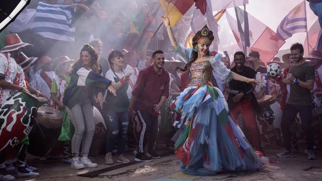 La gran diva del Mundial: desde Rusia, Natalia Oreiro canta por “la esperanza de no perder la fe”