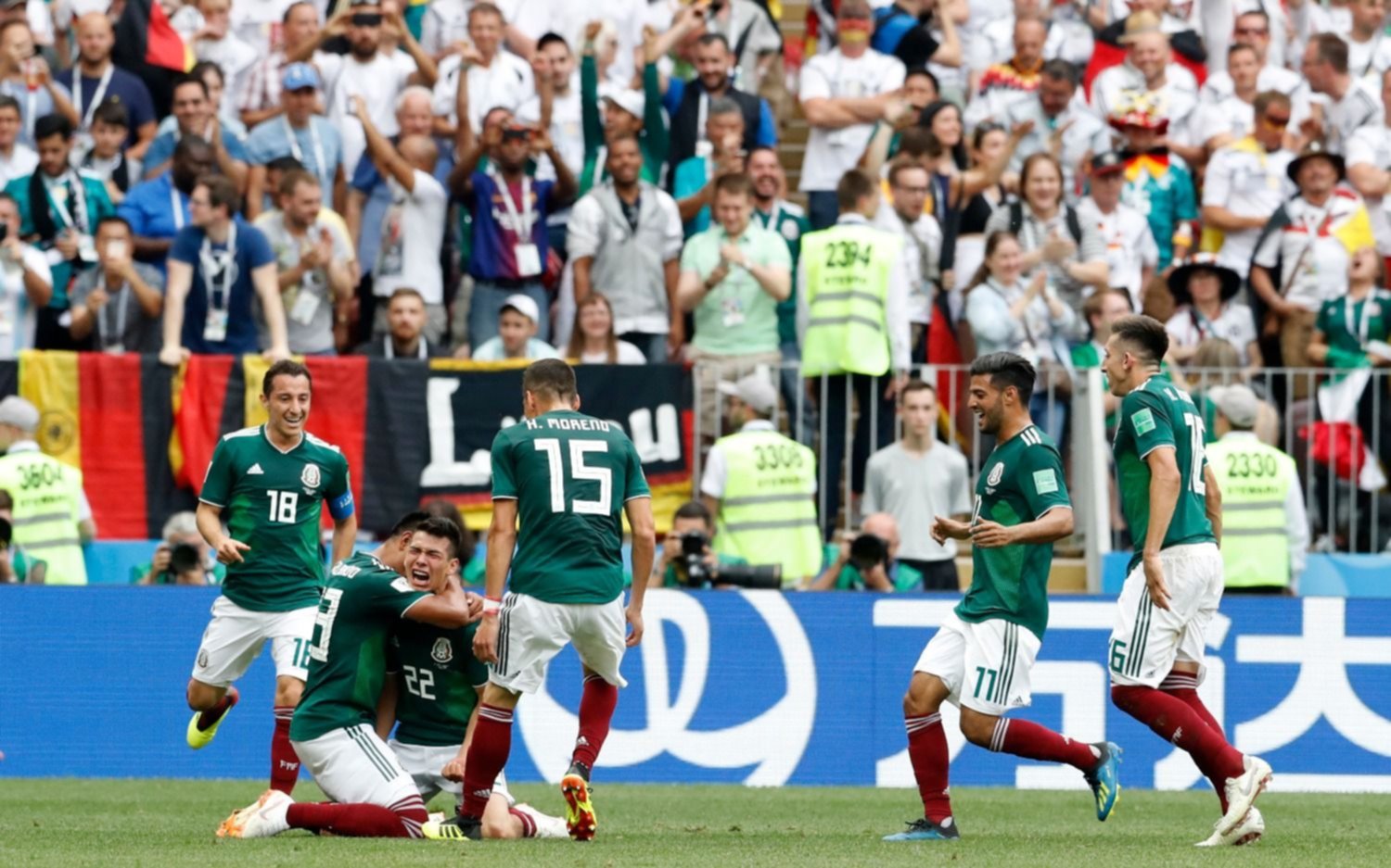 México derrotó a Alemania y dio el primer gran batacazo del Mundial