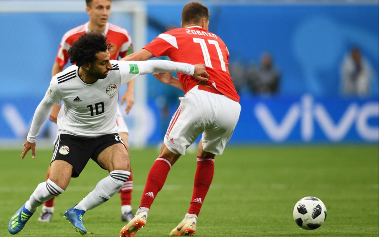 Rusia dio otro gran golpe en su casa: le ganó 3-1 al Egipto de Salah