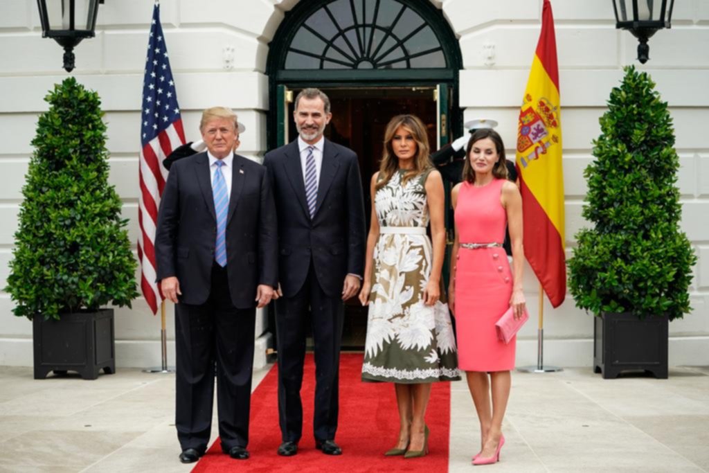 Los reyes de España en la Casa Blanca