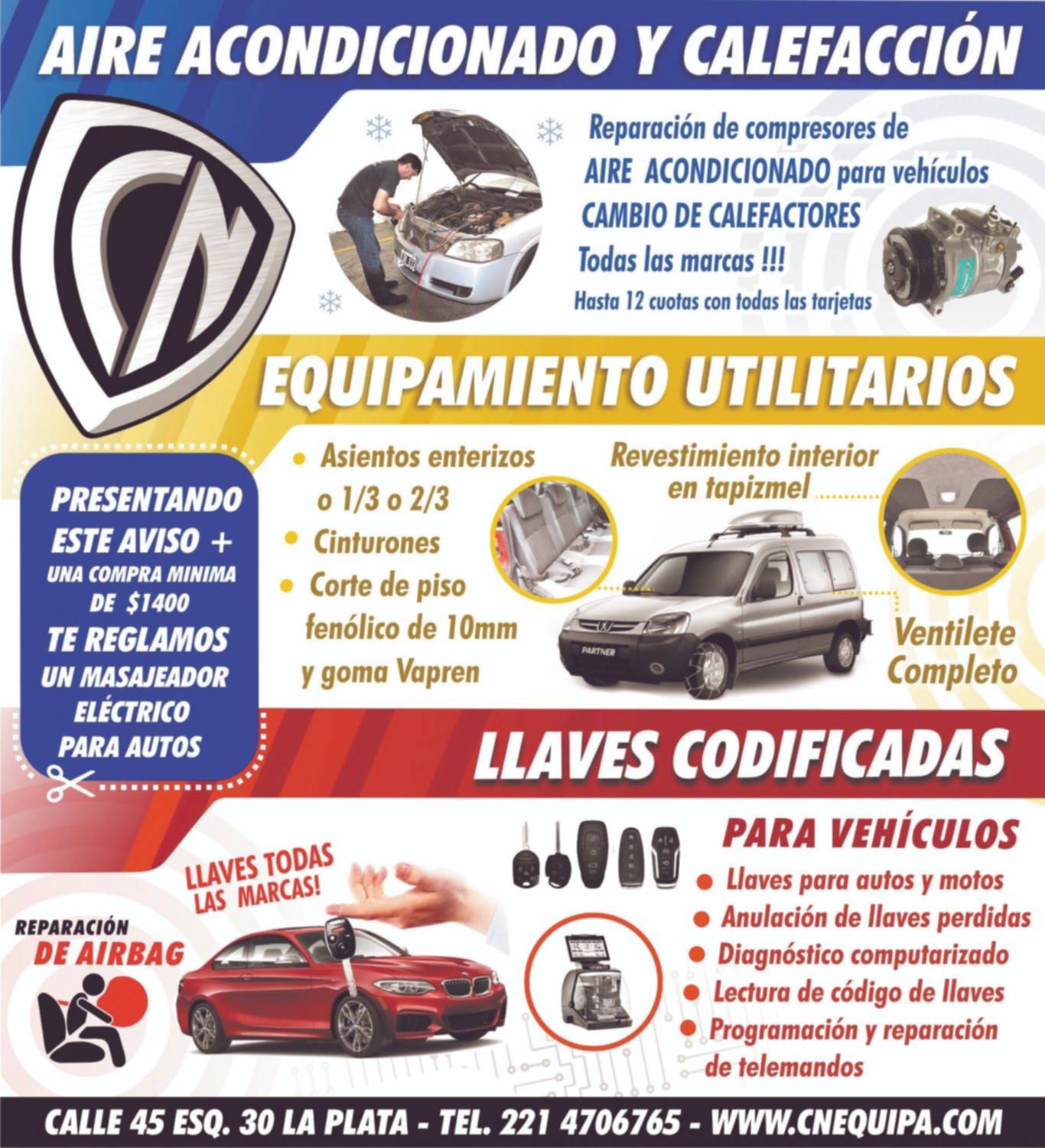 Repare el aire acondicionado y equipe su vehículo en Equipamiento Autmotriz CN