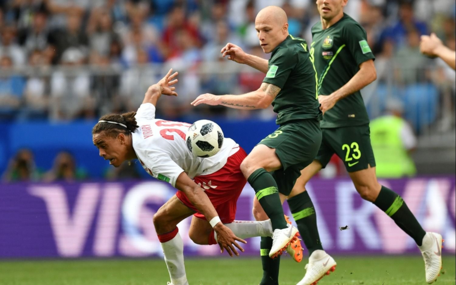 Dinamarca y Australia quedaron a mano