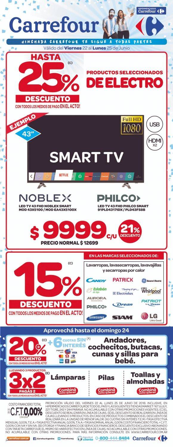  Carrefour te ofrece un 25% de descuento en Electro