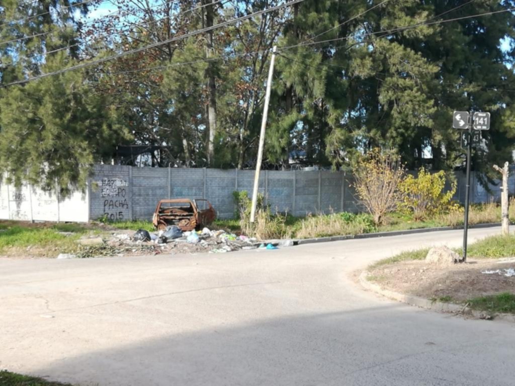 En 43 y 141 conviven con una lamentable postal urbana