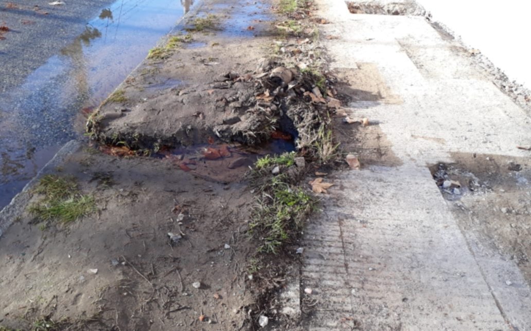 Quejas por una importante pérdida de agua en calle 1 y 531