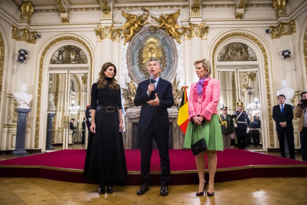 El presidente Macri con la princesa belga, en búsqueda de más inversiones