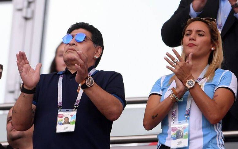 Maradona tuvo marca personal: estuvo con Rocío y mucho más tranquilo