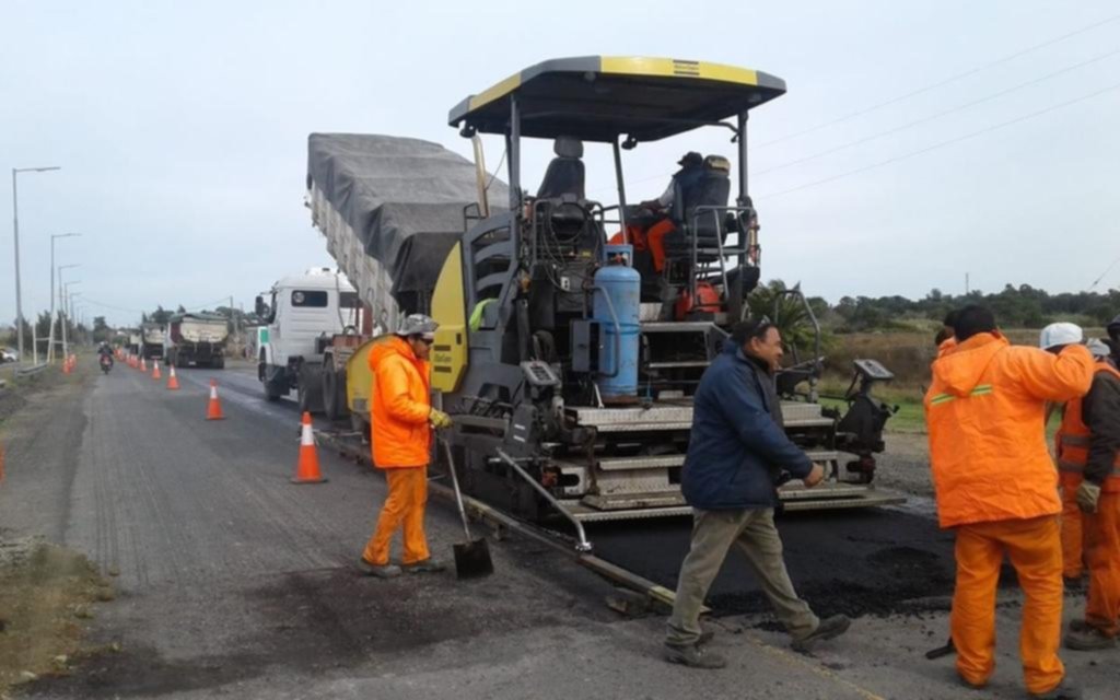 Ya están en marcha los trabajos en la bajada de la Autopista en Villa Elisa