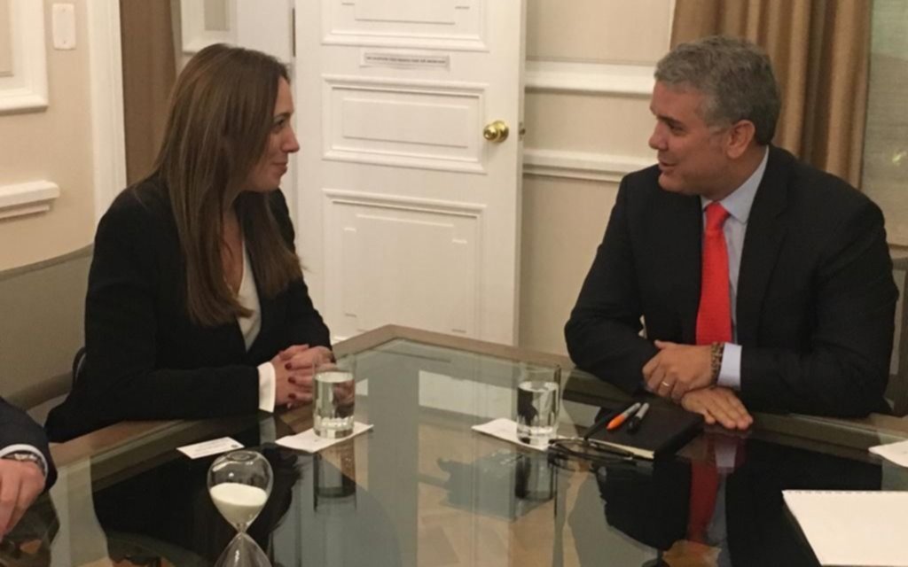 La gobernadora Vidal se reunió con el presidente de la República de Colombia