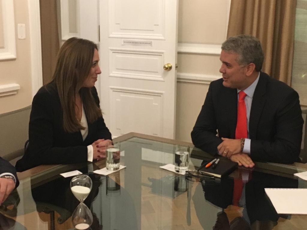 La gobernadora Vidal se reunió con el presidente de Colombia