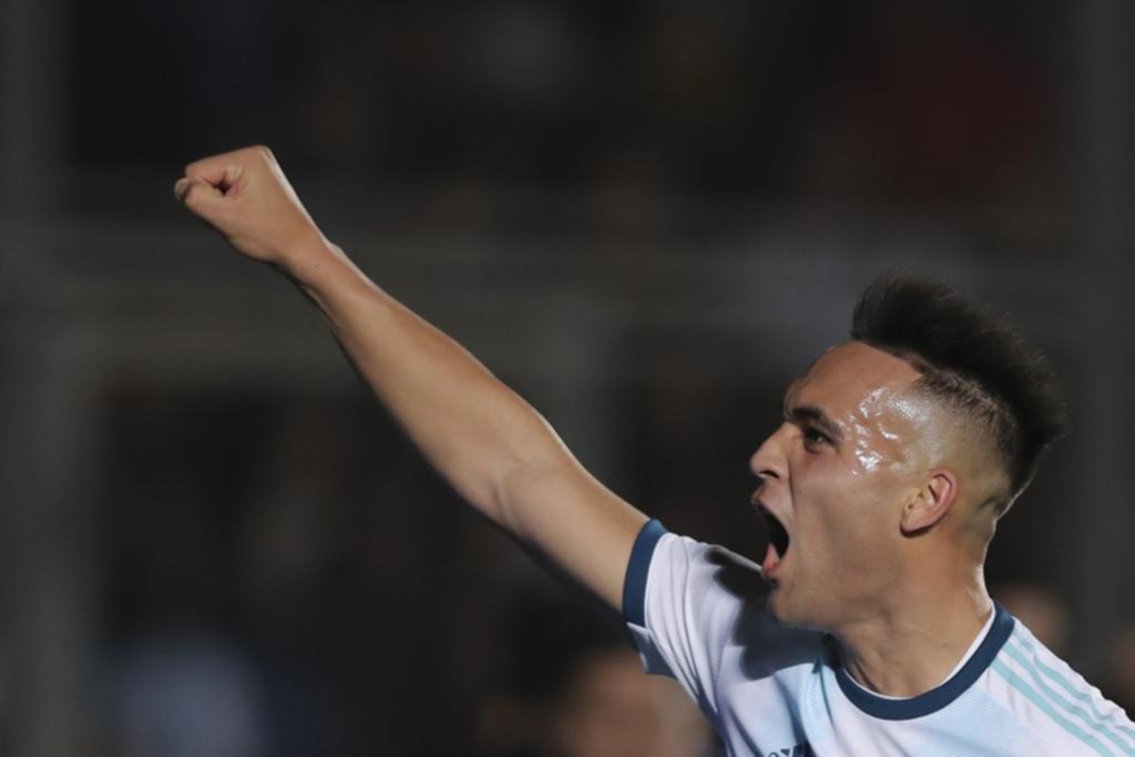 “Pude marcar dos goles, pero lo importante es sumar minutos”, reconoció Lautaro Martínez