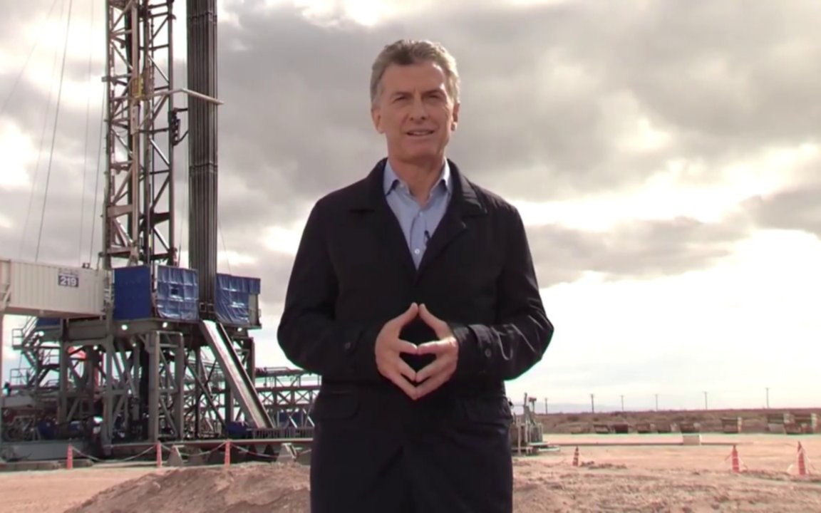 Macri celebró primera exportación de gas de Vaca Muerta