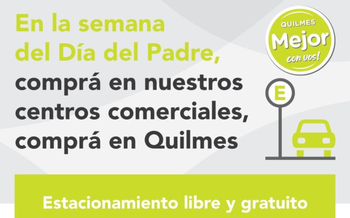 Libre estacionamiento en los centros comerciales del distrito