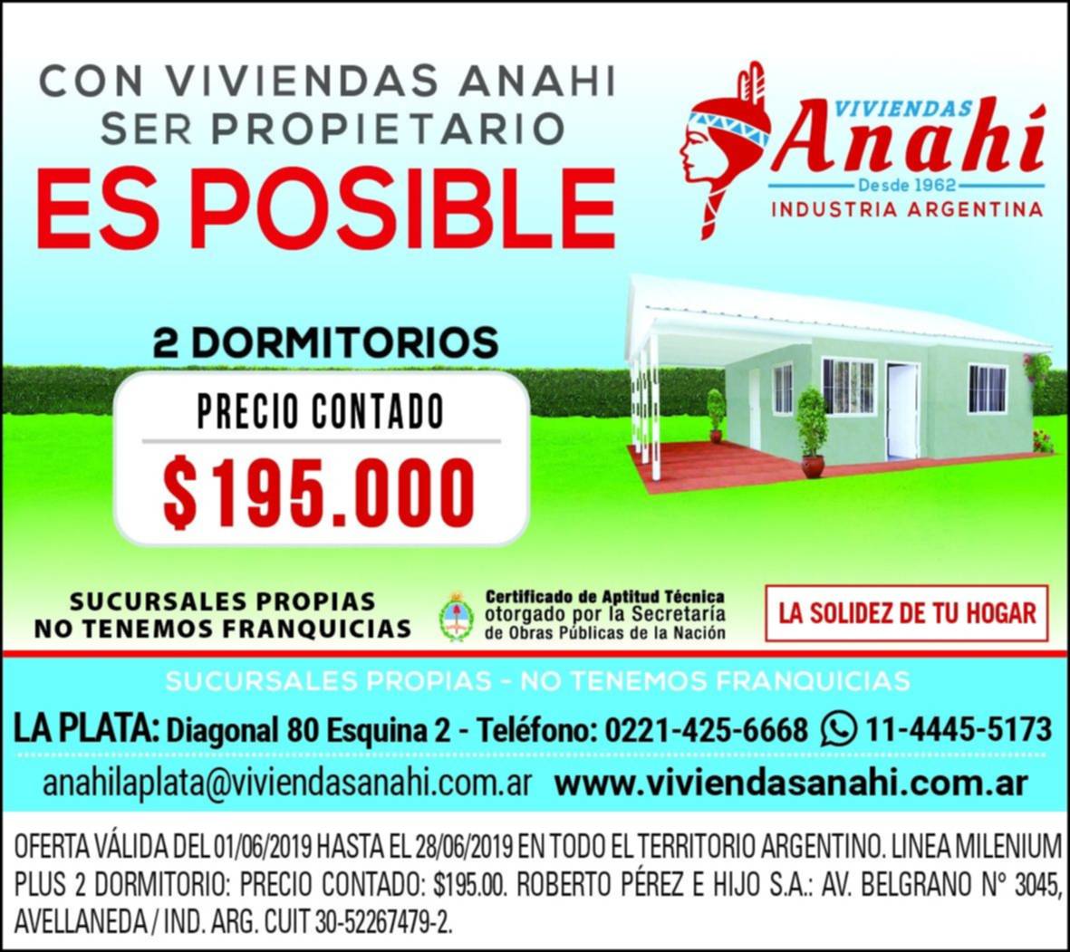 Viviendas Anahí te espera con grandes oportunidades