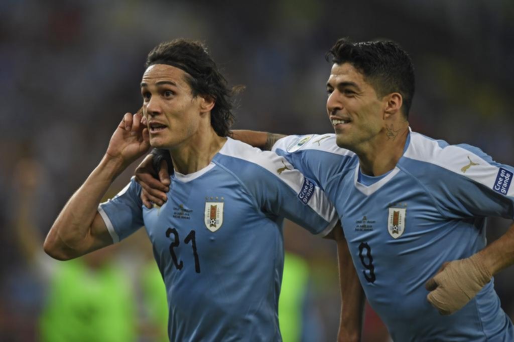 Un gol de Cavani le aseguró a Uruguay el triunfo sobre Chile