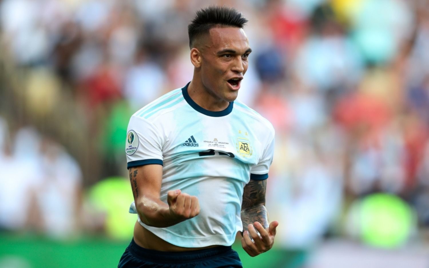 Lautaro Martínez: "Demostramos que en cada partido entregamos todo"