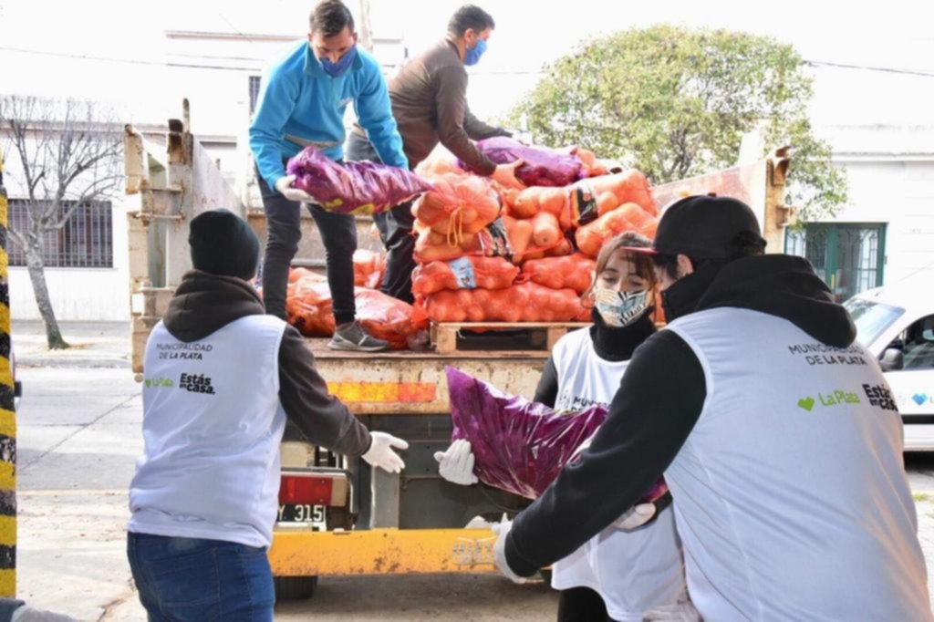 Entregarán 1.800 kg de verdura donada por el Mercado Regional