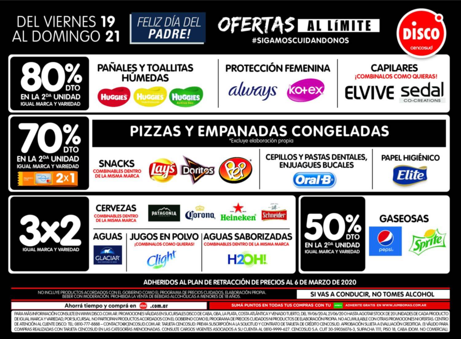 Ofertas al límite del viernes 19 al domingo 21