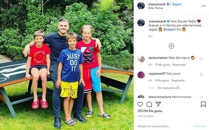Una foto de Icardi por el Día del Padre generó un gran revuelo