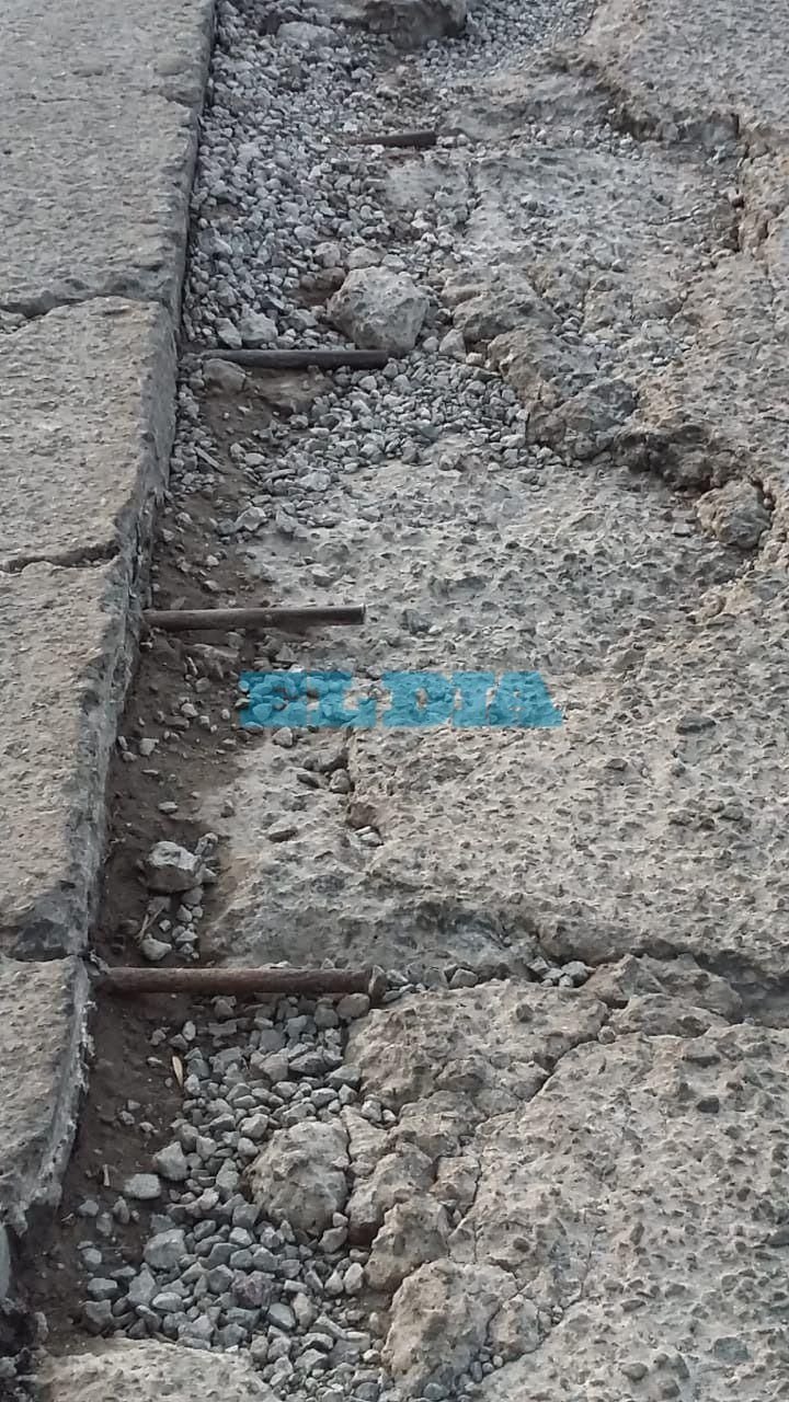 El pavimento pide auxilio en calle Génova