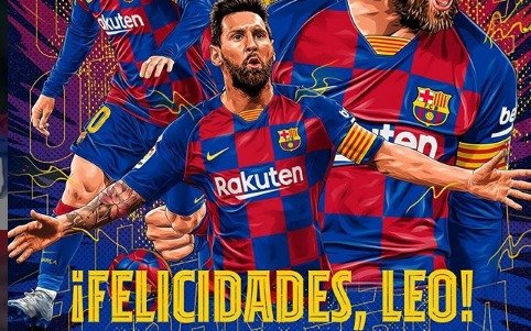 El saludo del Barcelona a Messi por su cumpleaños