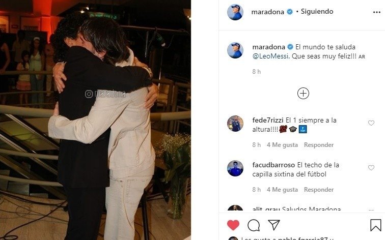 "Sobre la hora": el saludo de Diego Maradona a Messi por su cumpleaños