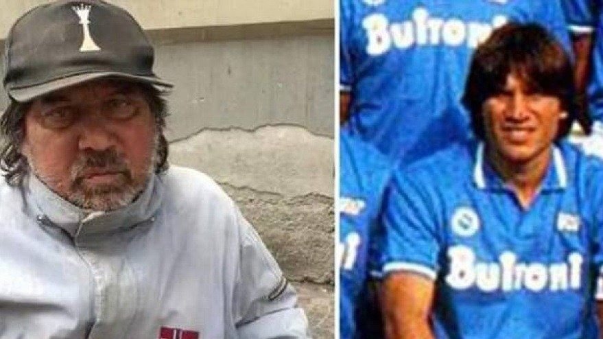 Compañero de Maradona en el Nápoli campeón, está en la miseria y vive en la calle
