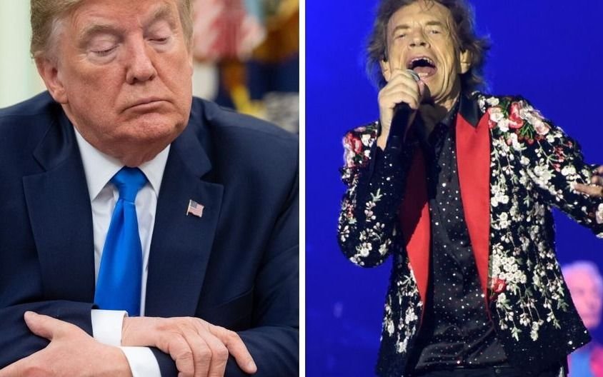 Los Rolling Stones están indignados con Donald Trump