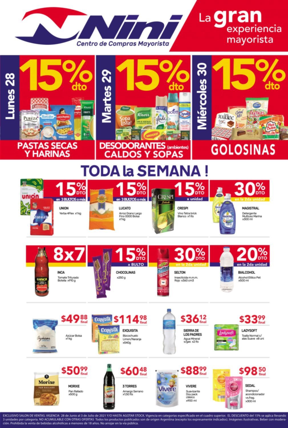 Aprovechá a comprar al mejor precio mayorista y con 15% de descuento