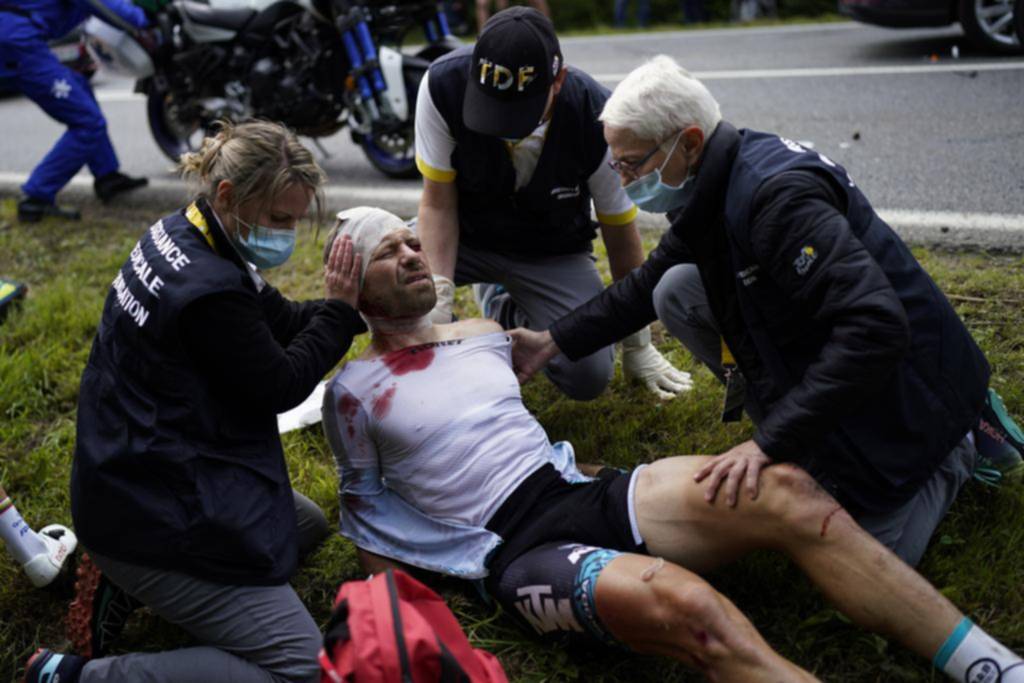 En su primer día, el Tour de Francia anduvo por el piso