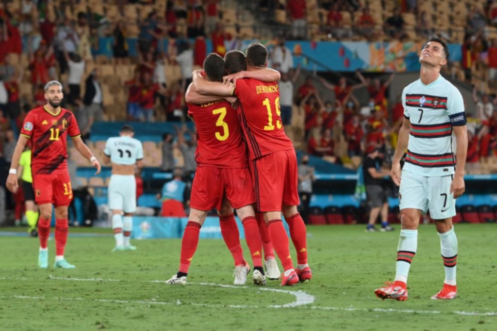 Bélgica limpió a Portugal y dejó a Cristiano sin bicampeonato